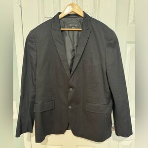 I.N.C. International Concepts Slim Fit Sports Jacket in Black (XXL)